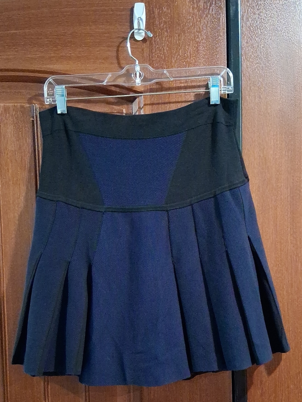 Ohne Titel Navy and Black Circle Skirt